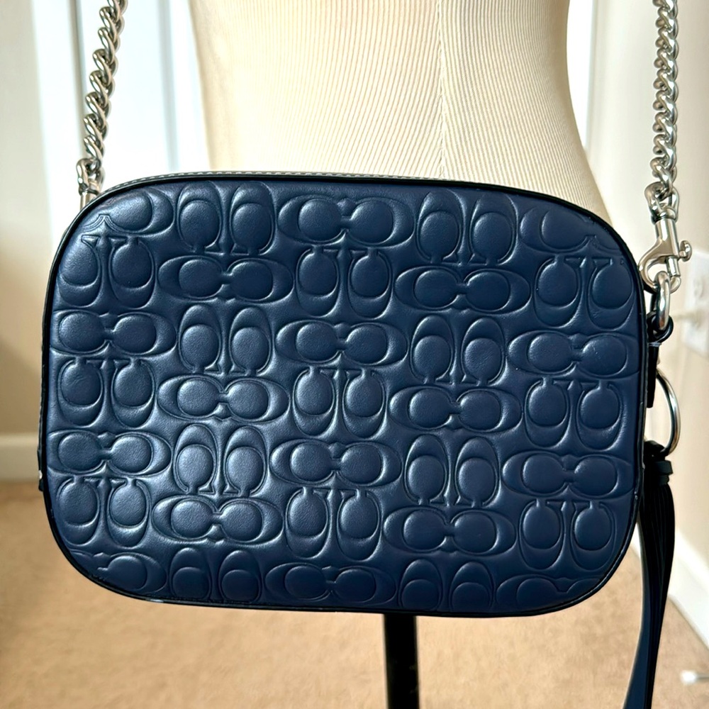 COACH Original Women's Shoulder Bag in Navy Blue